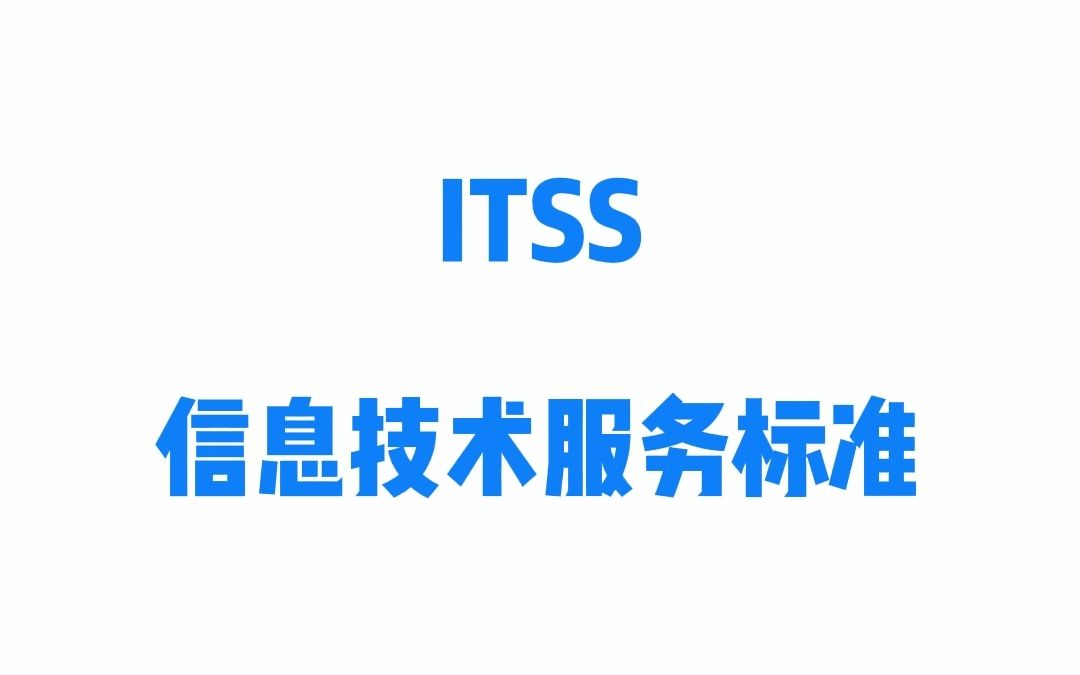 ITSS信息技术服务标准 构建高效技术服务体系的基石